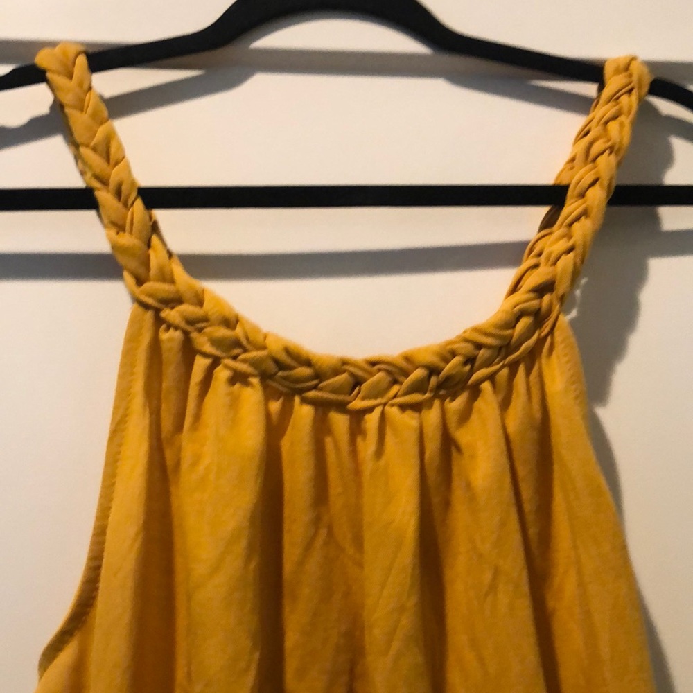 Mustard ROPE DRESS. - Picture 2 of 2